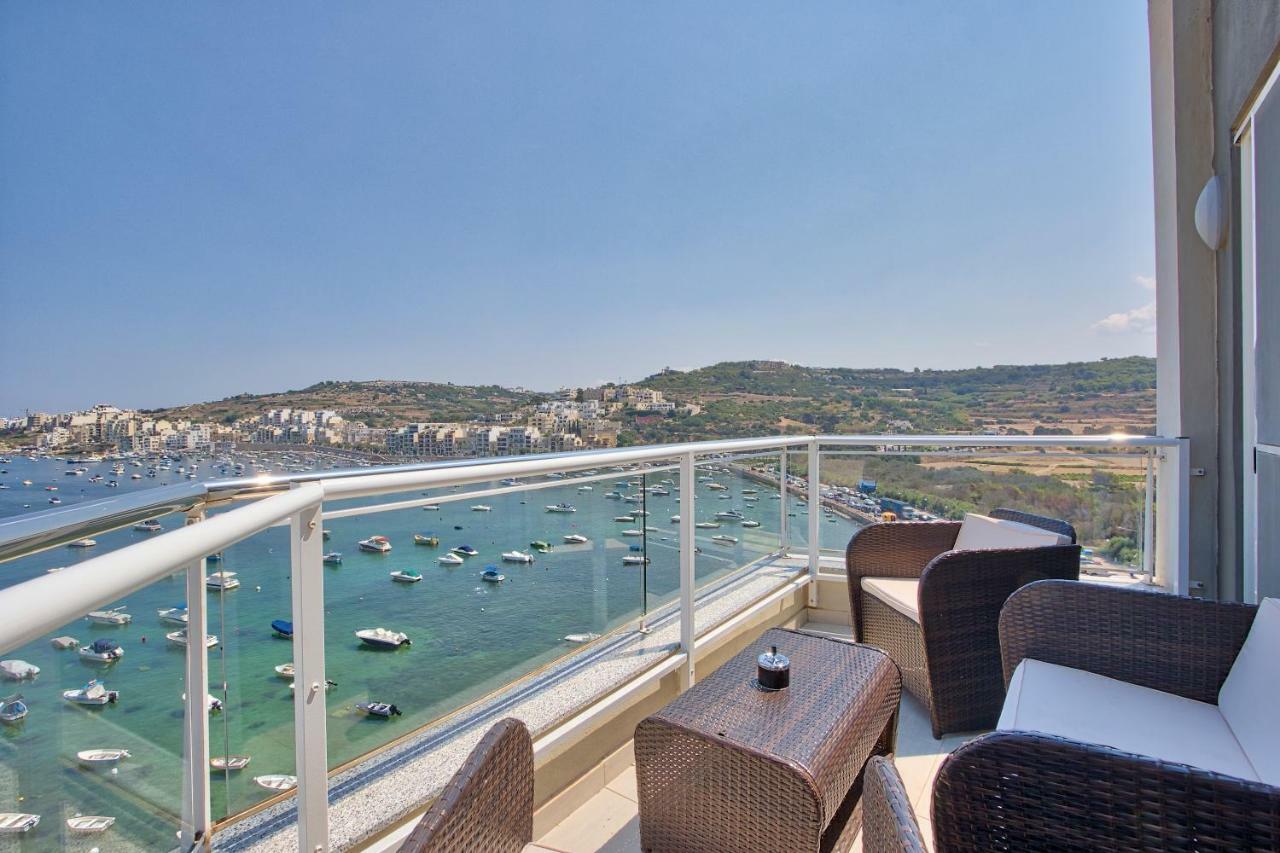 Апартаменты Hv12 - Sea Front Penthouse Сент-Полс-Бей Экстерьер фото